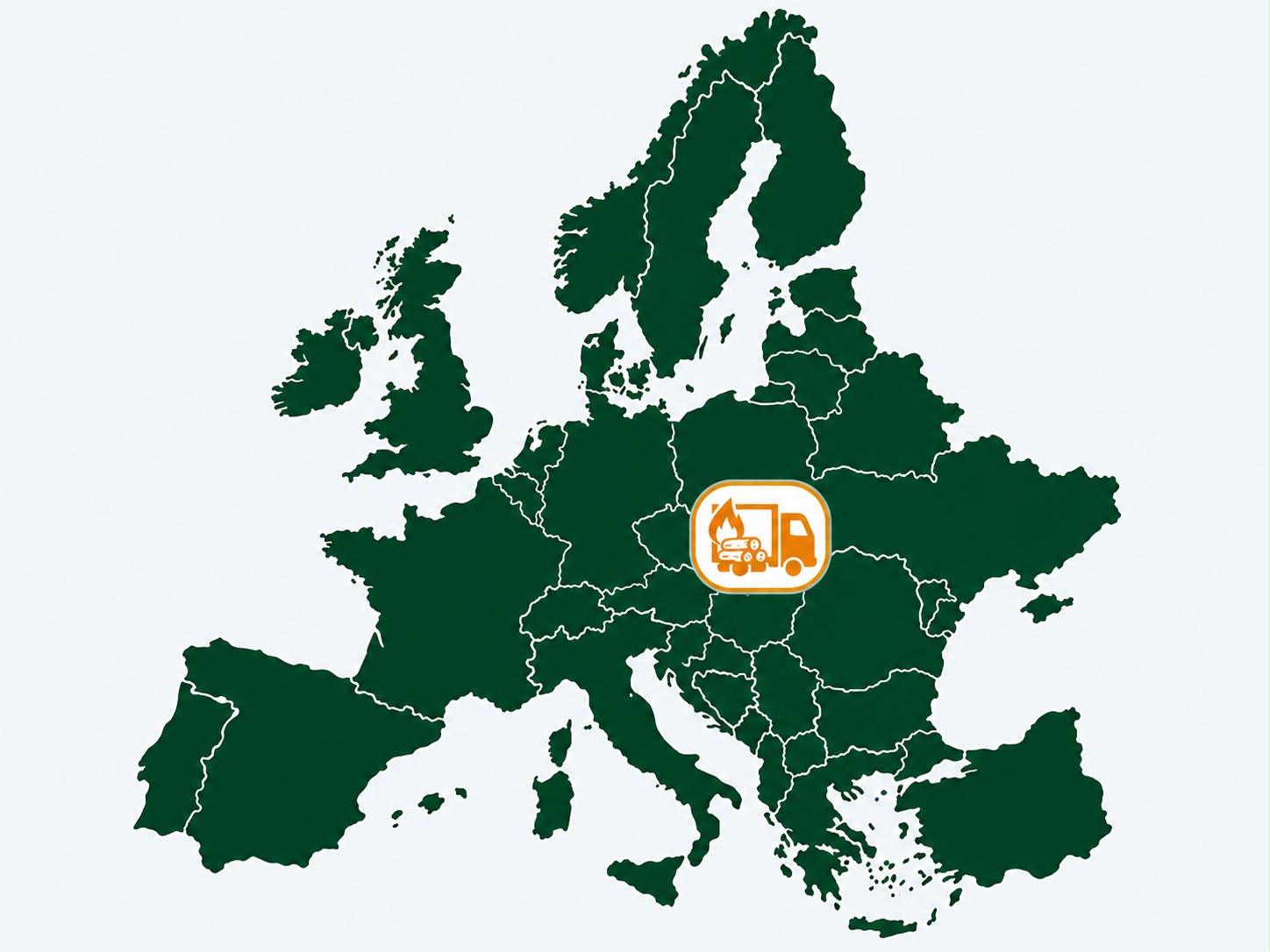 Zones de livraison en Europe